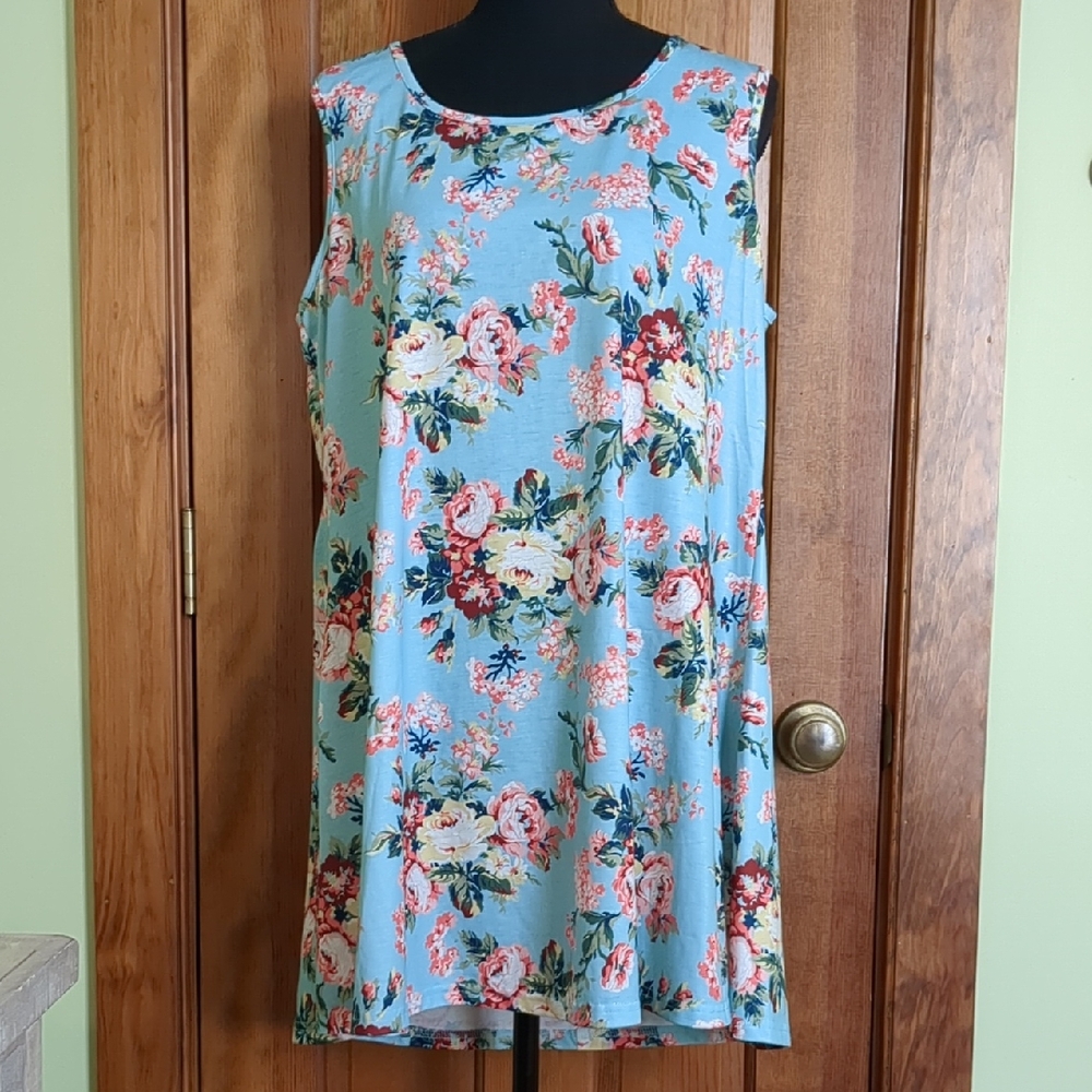 Floral Sleeveless Tunic/Dress